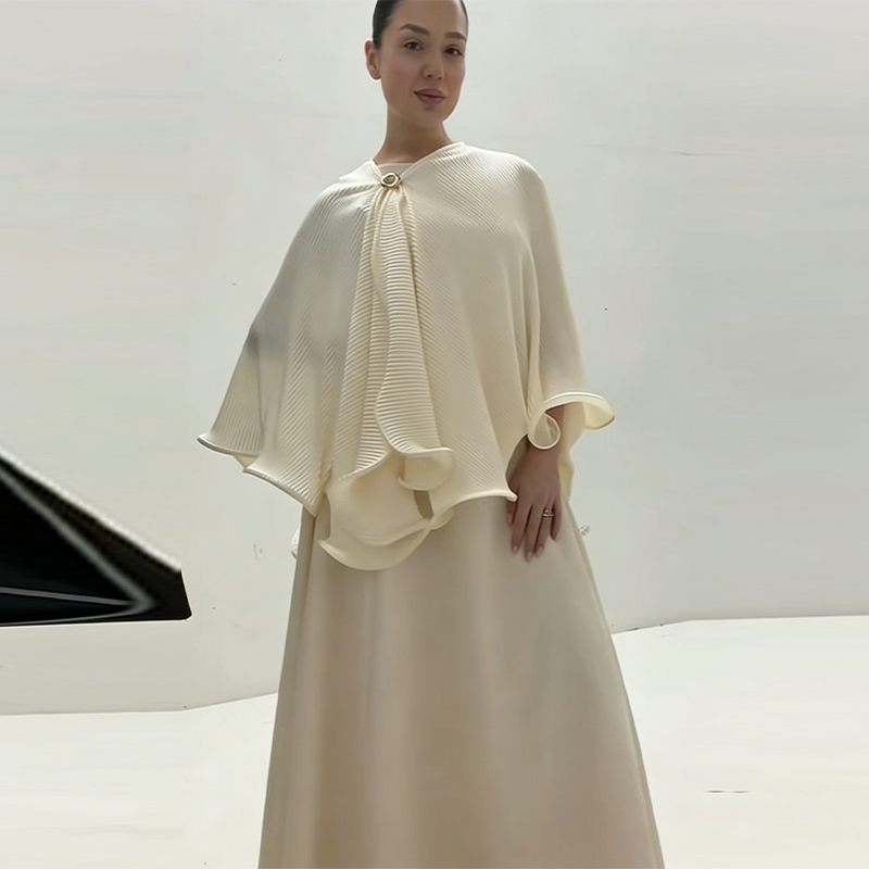 Formal Women'S Wear - ชุดเดรสผ้าคลุมไหล่สไตล์โรแมนติก สง่างาม ย้อนยุค อ่อนโยน เหมาะสำหรับเดท ผู้หญิง