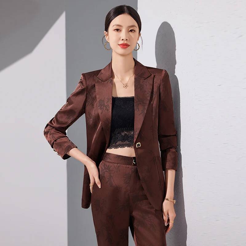 ชุดสูทผ้าคุณภาพสูงสำหรับผู้หญิ - Women'S Formal Wear Pantsuits บทวิจารณ์และราคา