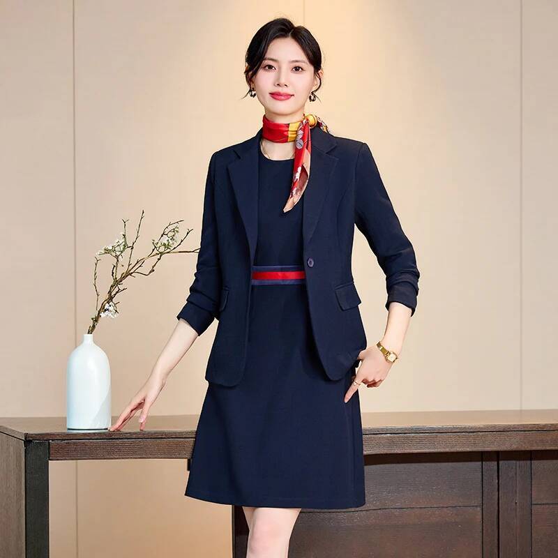 ชุดสูทผ้าคุณภาพสูงสำหรับฤดูใบไ - Women'S Formal Wear Pantsuits บทวิจารณ์และราคา