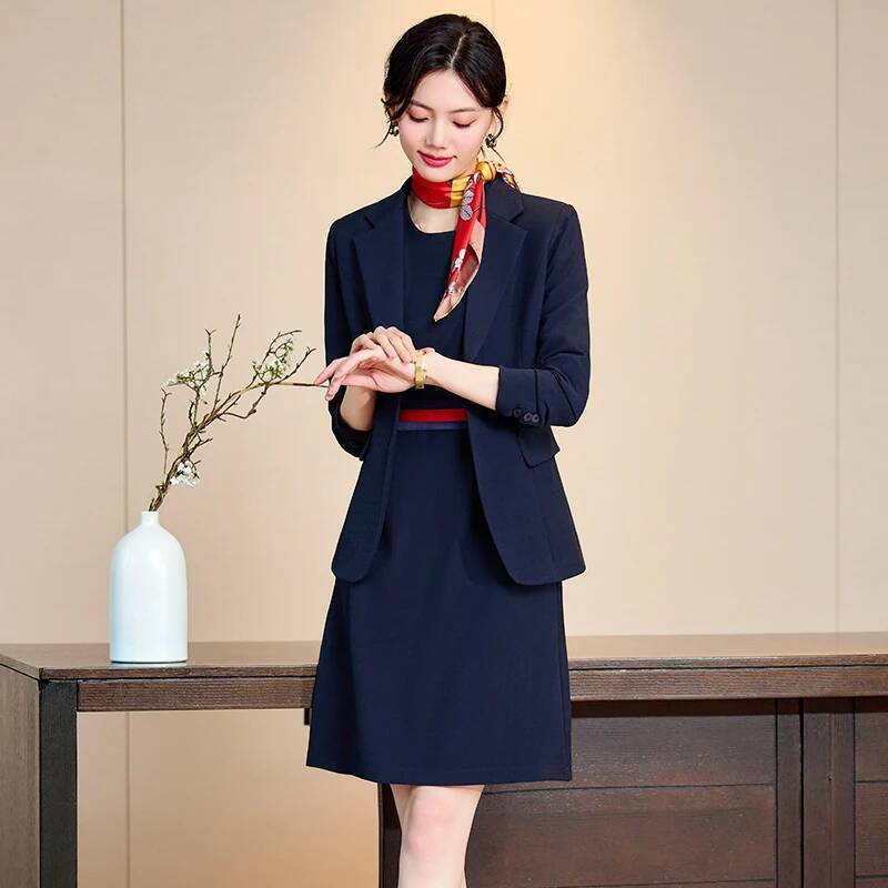 ชุดสูทผ้าคุณภาพสูงสำหรับฤดูใบไ - Women'S Formal Wear Pantsuits บทวิจารณ์และราคา