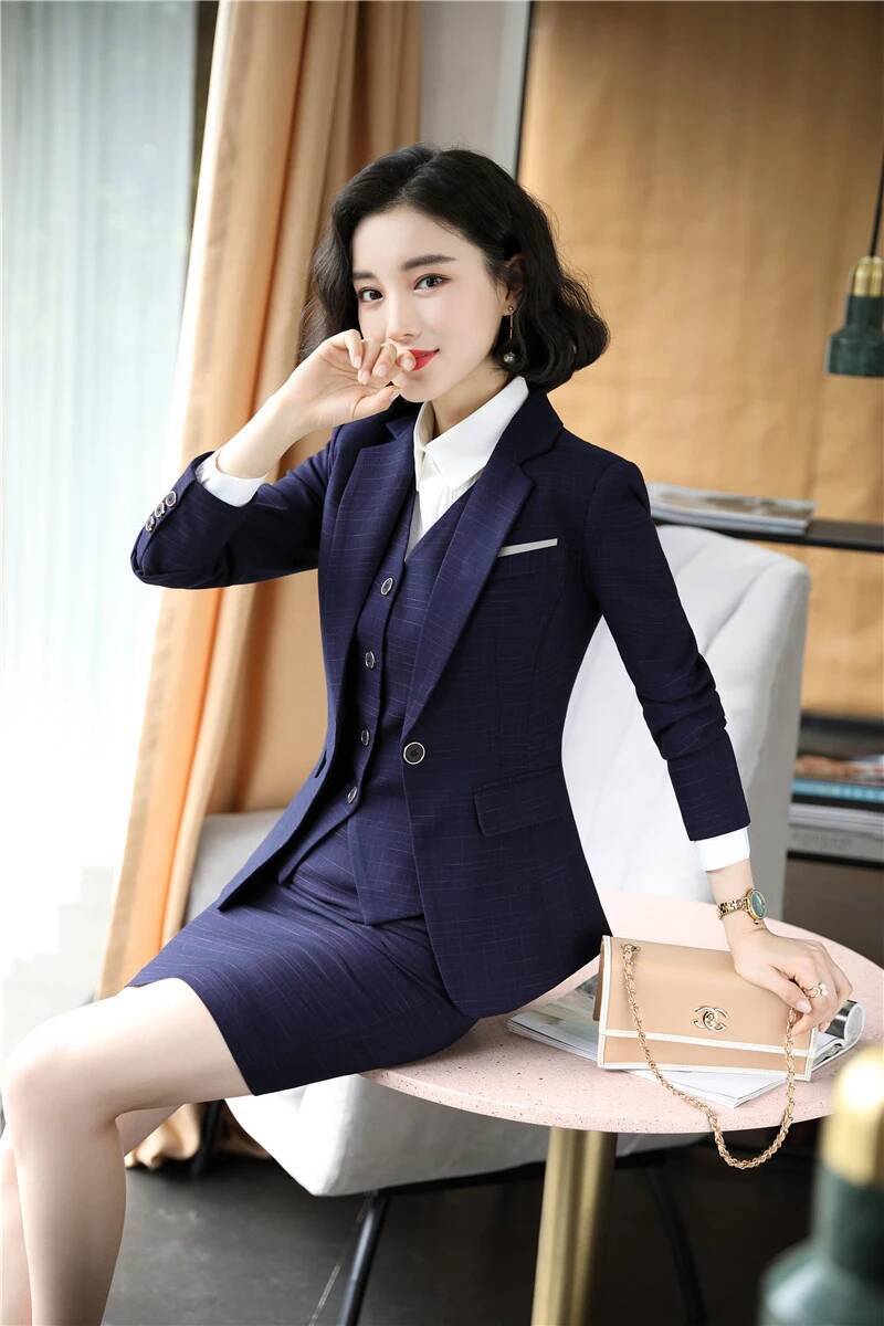 ชุดสูทผู้หญิงสำหรับธุรกิจ ผ้าค - Women'S Formal Wear Pantsuits บทวิจารณ์และราคา