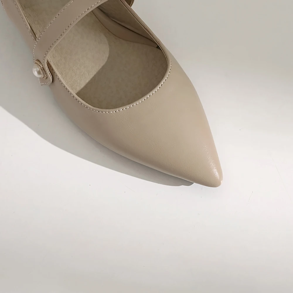 รองเท้าส้นสูงแบบสวมเปิดส้นสีเบ - Slingback Heel Formal บทวิจารณ์และราคา