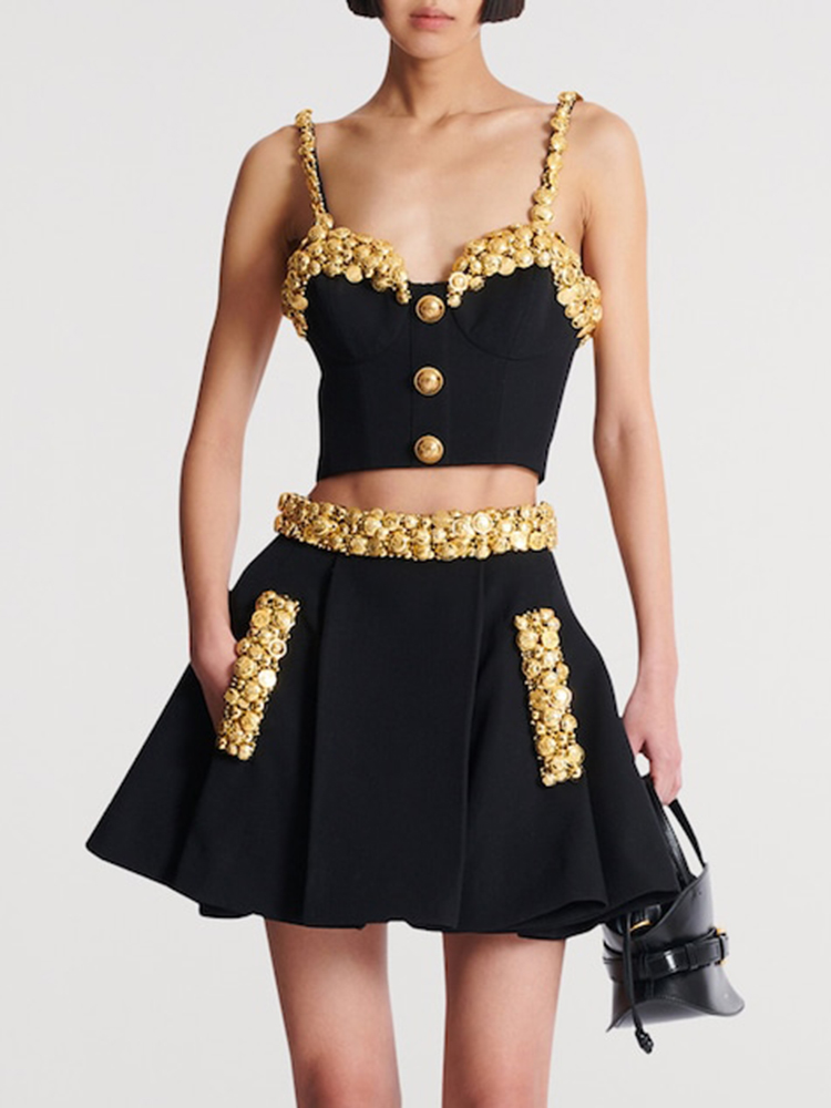 ชุดเดรสสองชิ้นสีดำ VC พร้อมกระ - Formal Women'S Wear บทวิจารณ์และราคา