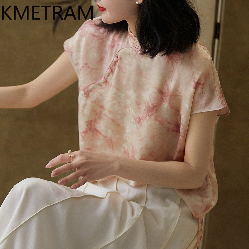 KMETRAM ผ้าไหมหม่อน 100% เสื้อ - Silk Blouse Button บทวิจารณ์และราคา