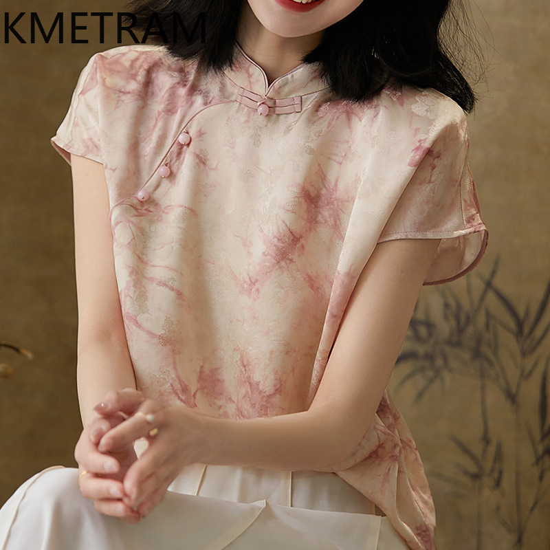 KMETRAM ผ้าไหมหม่อน 100% เสื้อ - Silk Blouse Button บทวิจารณ์และราคา
