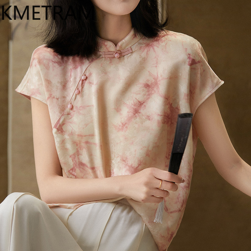 KMETRAM ผ้าไหมหม่อน 100% เสื้อ - Silk Blouse Button บทวิจารณ์และราคา