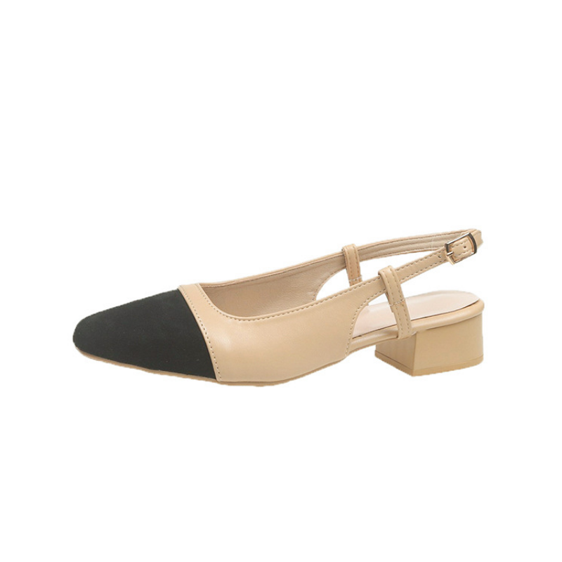 Patchwork หนังหนังผู้หญิงรองเท - Slingback Heel Formal บทวิจารณ์และราคา