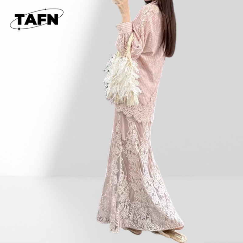 กระโปรงแฟชั่นสตรี กระโปรงผ้าเน - Silk Blouse Button บทวิจารณ์และราคา