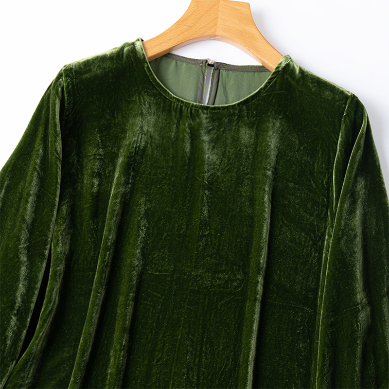 เสื้อผู้หญิงผ้าไหมกำมะหยี่ ซับ - Silk Blouse Button บทวิจารณ์และราคา